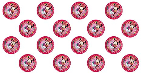 ALMACENESADAN, 0772, Pack fiestas y cumpleaños Minnie Mouse, 16 platos minnie mouse