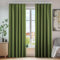 Deconovo Vorhang Blickdicht Wohnzimmer Gardine Kräuselband Kälteschutz Thermo, 175x140 cm(HöhexBreite), Apfelgrün, 2er Set