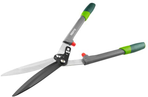 VERTO Heckenschere Für Form- und Rückschnitt von Hecken und Büschen, Länge 69 cm - antihaftbeschichtete Messer, ergonomische Griffe - Profi-Heckenschere Hochwertige Stahl-Klingen