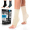 POWERLIX Sprunggelenkbandage 2 Stück, Professionelle Knöchelbandage für Damen/Männer Kompressionssocken Fußbandage für Plantarfasziitis, Arthritis, ACL, Gelenkschmerzen,Fersensporn, Sport, Beige, XL