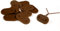 Simon & Co -Lot de 26- Fixation pour canisse et Brise-Vue - Couleur Marron - avec fil résistant - en Bonus une petite étiquette en bamboo pour étiqueter vos plantes !