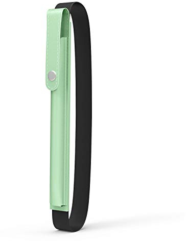 MoKo Stiftetui für Apple Pencil Pro, Apple Pencil der 1./2. Generation, Apple Pencil (USB-C), PU-Leder iPad Stifthalter Tasche mit Schnalle und elastischem Band zur Befestigung an der iPad-Hülle