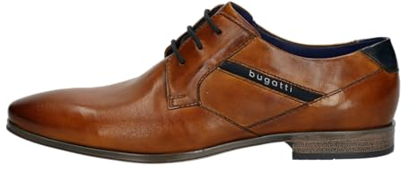 bugatti Herren Businessschuhe, Männer Business Schnürer,Office,büro,Freizeit,Schnuerschuhe,Schnuerer,straßenschuhe,Cognac (6300),43 EU / 8.5 UK