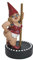 Yagosodee Nain de Jardin Exterieur Décoration de Statue de Nain en Résine, Statue de GNOME Figurine de Jardin Étanche, Nain de Jardin pour pelouse, Décoration de Balcon et terrasse, 13cm × 7cm