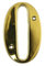 UAP House Numbers - 3 Inch Door Numbers Signature Screw Fix Bevelled Edge For Front Door, Address Number Screw On For Doors And Gates, Letter Times Roman Font (Number 0, PVD Gold)