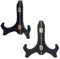 GORGECRAFT 2 packs Présentoir en Bois Chevalets Noirs Supports de Plaque pour la Maison Affichage Photo Livres Photo Mariages Anniversaire Table Décoration Racks 7 pouces