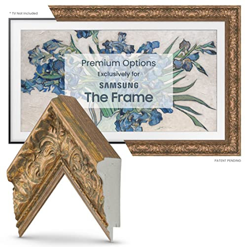 Frame My TV Deco TV Frames -Tuscan Copper Compatible ONLY with Samsung The Frame TV (3, Color Chip)