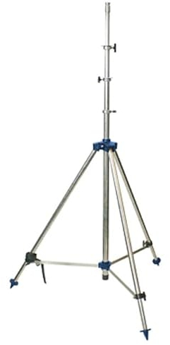 Feuerwehr Teleskop Dreibeinstativ 4,75 m Edelstahl Flutlichtstrahler THL