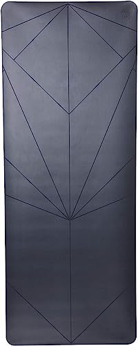 TVLA Yoga Align [MAT] V3 | ausrichtungsbasierte gravierte Marker | rutschfeste und schweißabsorbierende Trainingsmatte | extra lang für Atemraum, 71,1 x 182,9 cm