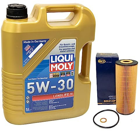 Motoröl Set Longlife III 5W-30 LIQUI MOLY 5 Liter + Ölfilter SH414P