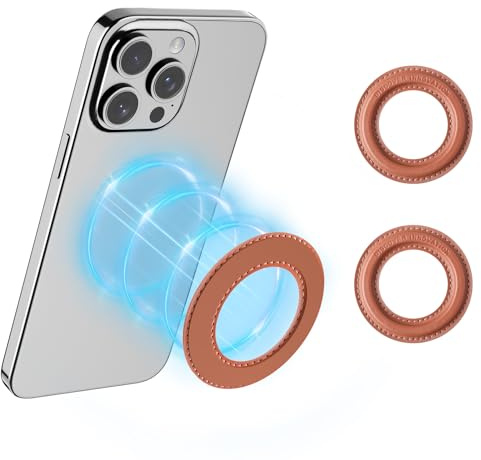 Nillkin 2 Pack Magsafe Magnetic Phone Holder - Universal Wall/Car/Shower Mount for iPhone 16/15/14/13/12 Pro Max & Pro | Bathroom, Kitchen, Mirror Sticker Stand (Brown)