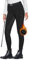 FitsT4 Sports Damen Winterreitleggings Fleece-Reithose Silikon Vollbesatz Reithose mit Reißverschluss-Taschen und Gürtelschlaufen,Schwarz,M