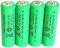 Lot De 4 Piles Solaires, Puissantes Piles Rechargeables AA NiMH, 800 MAh