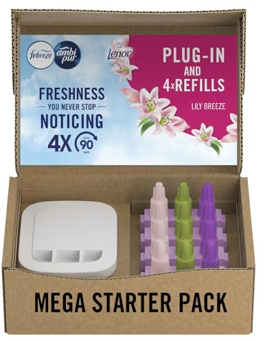 Febreze 3Volution Air Freshener Plug-In Starter Kit + 4 Refills (20ml x 4) – Lily Breeze
