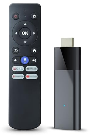BL Android TV Stick 4K, Android TV Stick 2024 10.0 2GB RAM 16GB ROM, 4K TV Stick H313 CPU soporta Wi-Fi 2.4G/5G Bluetooth 5.0 USB, Android TV Stick con control remoto por voz Bluetooth