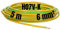 Kalitec 5 metros H07V-K 6 mm² verde y amarillo Cable de cableado I Cable flexible I Cable de tierra I Conductor de protección 6 mm2 I Cable de PVC trenzado individual I Cableado fino I Cable de