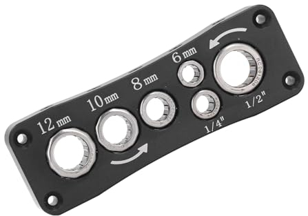 Fräser Bit Schraubstock, Fräser Bit Werkzeug, Multifunktionaler Fräser Bit Halter, Funktioniert mit 1/2 Zoll, 1/4 Zoll, 0,24 Zoll, 0,31 Zoll, 0,39 Zoll, 0,47 Zoll Schaft,