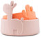 Done by Deer 1839031 Kinderschale 2er Set - Lama Lalee rosa/koralle