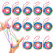 Juego De 12 Juegos De Dedos Rainbow Rope Flexible para NiñOs, Juego De Dedos para NiñOs, Cuerda De Arco Iris, Flexible, Cuerda De Arco Iris, Juego Educativo para NiñOs