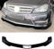 ZDDYUU Auto Frontspoiler für Mercedes Benz C-Klasse W204 S204 AMG Line 2011 2012 2013 2014, Frontstoßstange Lip Splitter Karosserie Schaufeln Schutz Frontstoßstangen Lippenkörper Autoteile