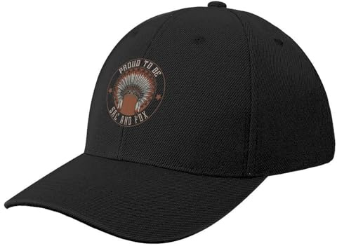 Baseball Kappe Baseball Cap Native American Proud to Sac and Fox Tribe Baseball Cap Vintage Rave Damen Herren