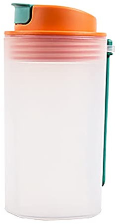 YANFJHV Vaso de plástico de una sola capa, de 350 ml, de proteínas en polvo, coctelera, taza de batido, taza de agua, deporte, fitness, tazas K (naranja, talla única)