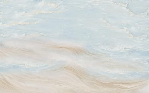 Papier Peint Panoramique Marbre Bleu Beige Papier Peint Chambre Adulte Papier Peint Panoramique Enfant Papier Peint Salon Décoratif Papier Peint Intissé 400x240cm