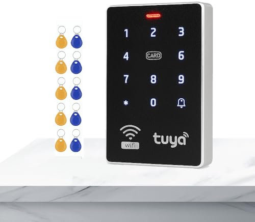 XYBkey TUYA WIFI controller di accesso IP68 impermeabile RFID retroilluminato touch tastiera apriporta password tastiera 125KHz portachiavi apriporta intelligente adatto per ufficio villa appartamento