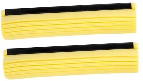 FRCOLOR 2Pcs Pva Sponge Cotton Mop Head Replacement Roller Mop Refills for Home Garden Floor Cleaning and Wet Use Durable Safe for
