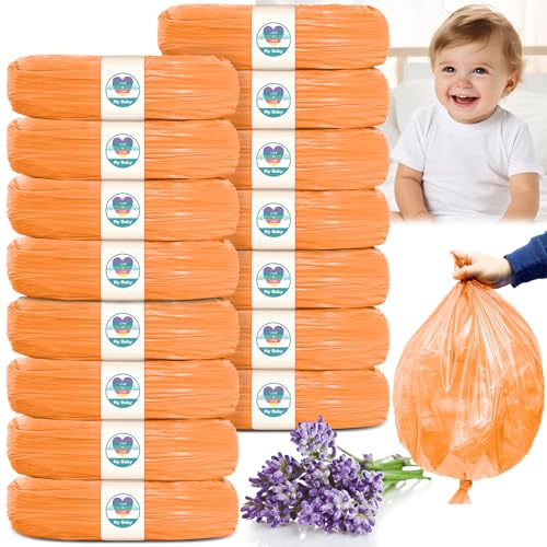 GRIRDDIV 15 Stück Windeleimer Nachfüllkassetten, Hervorragende Abdichtung und Zähigkeit, Nachfüllkassetten Windeleimer Kompatibel mit Tommee Tippee Sangenic Tec, Simplee Sangenic, Twist & Click