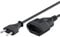 Goobay 50510 Prolunga Euro, Nero, 5m Lunghezza del Cavo