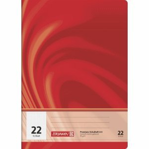 Brunnen 25 x Schulheft Young Vivendi A4 Lineatur 22 90 g/qm 16 Blatt