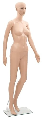 VidaXL Schaufensterpuppe, Schneiderpuppe, männlich, weiblich, Kind, 8 Modelle, plastik, braun, Mannequin Women A