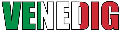 Samunshi® Venedig Schriftzug Aufkleber Italien - 10x2,7cm