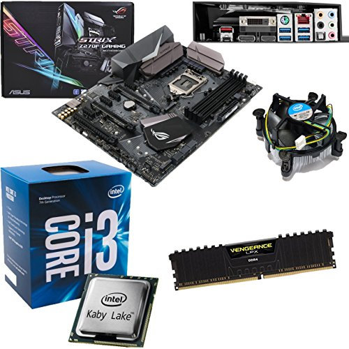 Components4All INTEL Kaby Lake Core i3 7100 3.9Ghz CPU, ASUS ROG Strix Z270F Gaming Motherboard & 4GB 3200Mhz Corsair DDR4 RAM Pre-Built Bundle