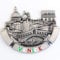 3D City Metal Fridge Magnets Country Holiday Souvenir London Paris NewYork Berlin Dubai Amsterdam Rome Prague Milan Barcelona Venice (Venice)