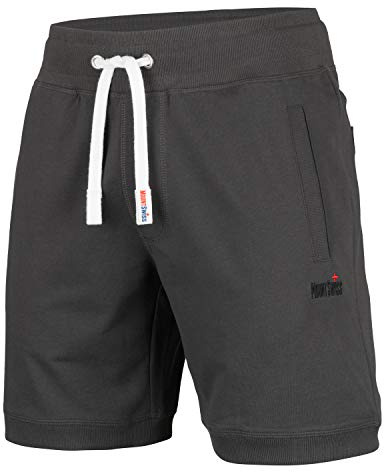 Mount Swiss Kurze Freizeithose Herren Luca I Kurze Sweatpants Herren mit Taschen und Tunnelzug I Kurze Hose für Heim und Hobby I Bequeme Sport Shorts Herren in klassischen Farben Größe S - 6XL