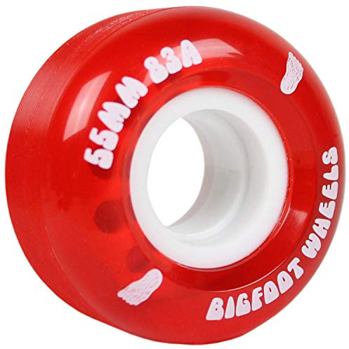 Bigfoot Wheels Unisex-Erwachsene Cruiser Skateboard-Räder, rot, 53mm