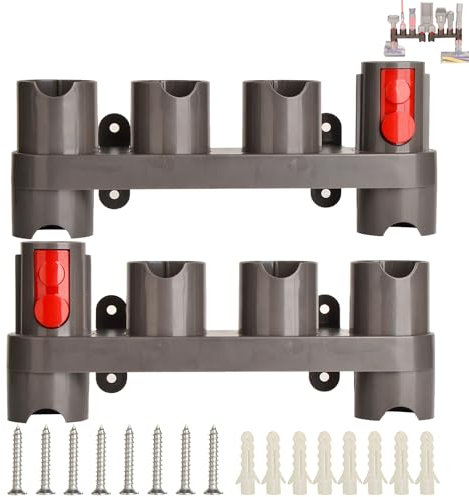 Fullclean Mount Holder for Dyson Gen 5 G5 V15 V12 V7 V11 V8 V10 Detect Absolute Animal Cyclone Vacuum Cleaner Attachments Organizer With Expansion Screws,Use On Docking Station Or On Wall