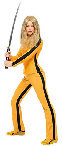 Fun Costumes Adult Plus Size Kill Bill Halloween, Women's Beatrix Kiddo Kung-Fu Outfit 2X
