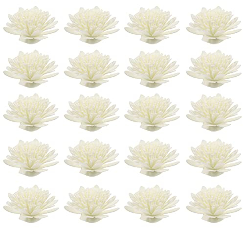 100 Pièces Diffuseur Fleur Ensemble Arômes Fleur Ensemble Arôme Diffuseurs pour Aromathérapie Parfum D' Huile Essentielle Parfum Diffuseur Blanc