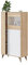 Habitdesign Vitrina con 3 Puertas, Bueffet para salón, Modelo Kikua Plus, Acabado en Blanco Artik y Roble Canadian, Medidas: 77 cm (Ancho) x 142 cm (Alto) x 33 cm (Fondo)