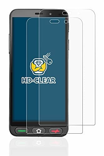 brotect Pellicola Protettiva per Brondi Amico S Nero Protezione Schermo (2 Pezzi) [Trasparente, Anti-Impronte]