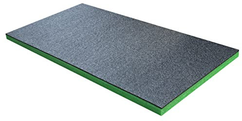 Shadow Foam Medium Sheet - 1000mm x 500mm | Cut and Peel Foam for Toolbox Organisation, Flight Cases, DIY & Tool Storage Systems (30mm, Green)