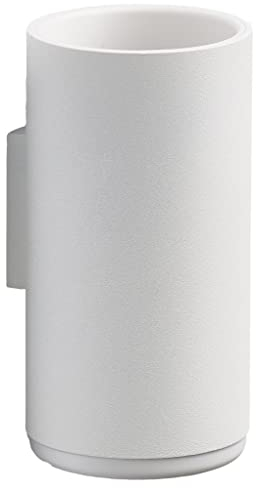 Zone Denmark Rim Zahnbürstenbecher für die Wand, Durchm. 7 cm, Höhe 13,6 cm, Weiß