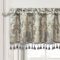 TOPLUXE Scheibengardine, Kurzstore für Schlafzimmer Esszimmer Wohnzimmer Küche, Damast Volant für Fenster 137x46 cm 1 Stück (Hellgrau)