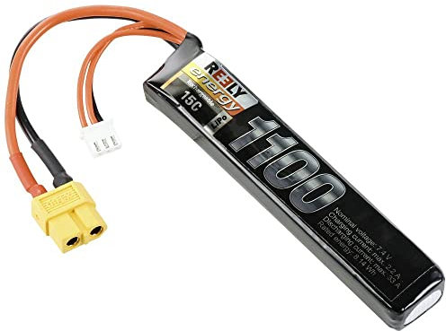 Reely Pack de Batterie (LiPo) 7.4 V 1100 mAh Nombre de cellules: 2 15 C Softcase XT60