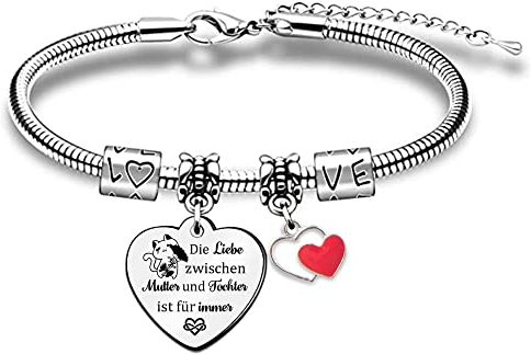 Mama Tochter Armreifen Handgelenk Armband Verstellbar Frauen Muttertag Geburtstagsgeschenk Mama Tochter Liebe für Immer Schmuck Andenken Schätzen Thanksgiving Weihnachtsschleife Geschenke Blumendesign