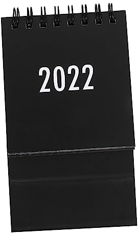 Ciieeo 1stk 2022 Mini-tischkalender Monatliche Desktop Kalender Mini-tischkalender Zum Aufstellen Kalender 2022 Mini Kalender Schulkalender Kalender 2021-2022 Büro Bilden Pvc Einfach