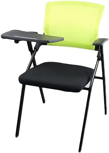 Chaise De Bureau Chaise De Bureau avec Tablette Et Chaises Multifonctions Chaises Pliantes Chaises Rembourrées Confortables pour Mobilier De Bureau À Domicile Formation De Tableau D'écriture C,Ver